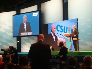 Stefan Löwl - Landratskandidat Dachau, CSU - Zweiter Tag auf dem Parteitag in München